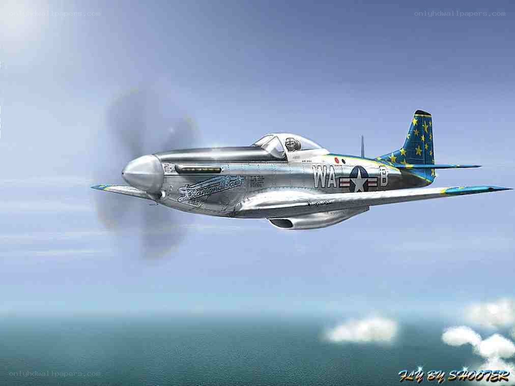 P-51 Mustang in flight
