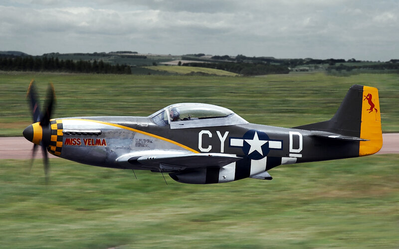 P-51 Mustang in flight