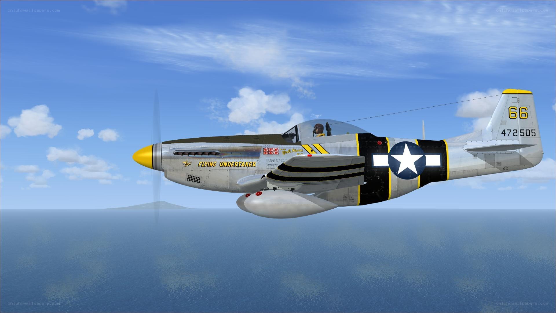 P-51 Mustang in flight