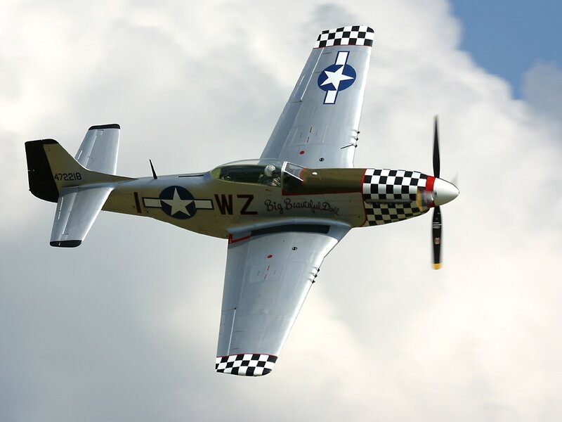 P-51 Mustang in flight