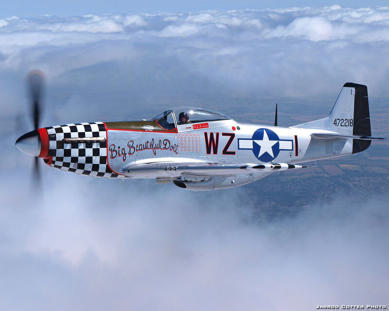 P-51 Mustang in flight