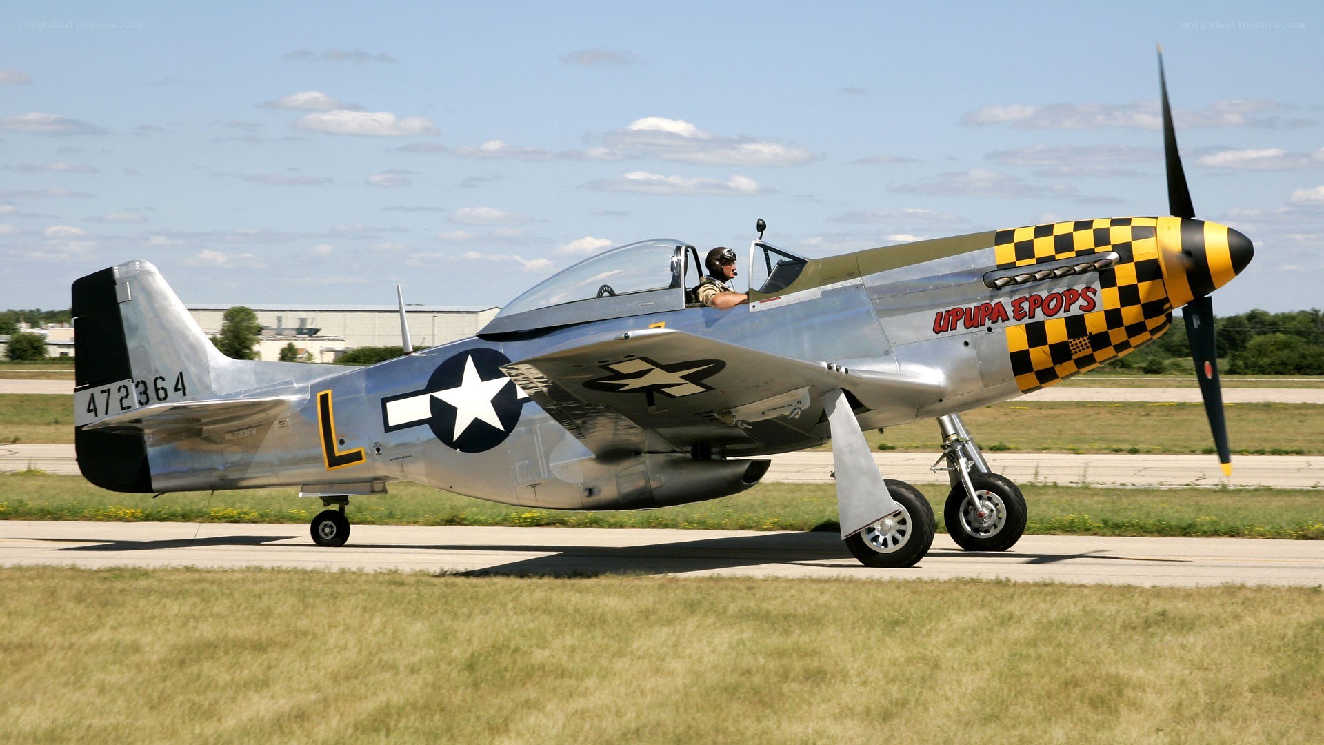 P-51 Mustang on runway