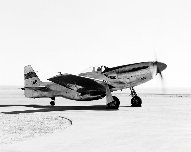 P-51 Mustang on tarmac