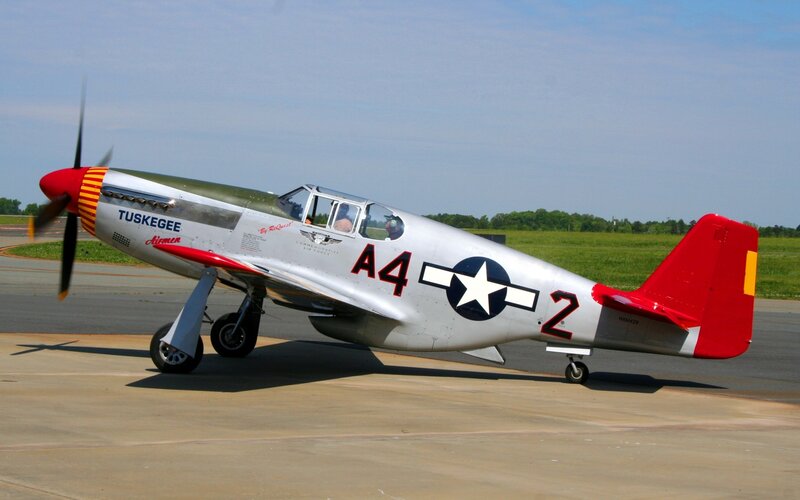 P-51 Mustang on the tarmac