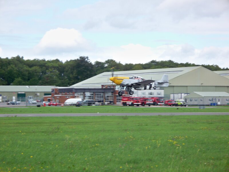 P-51 Mustang taking off