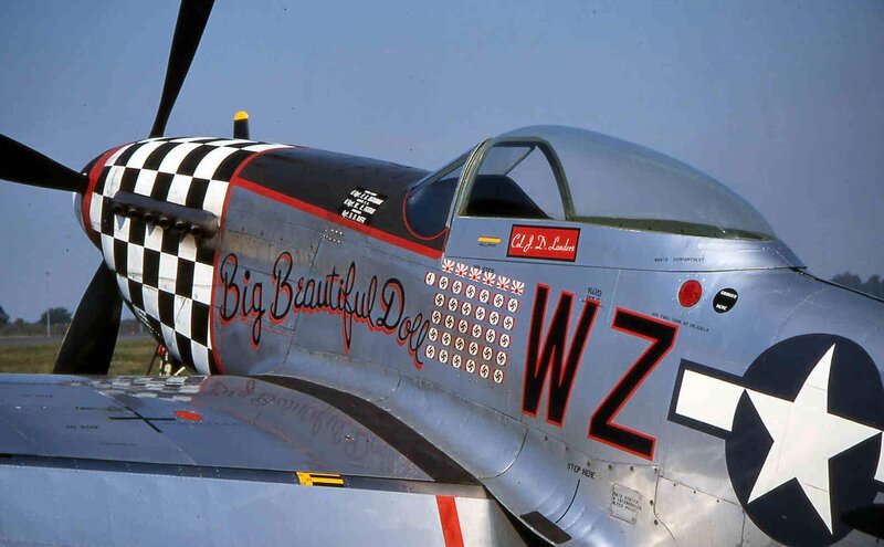P-51 Mustang with nose art