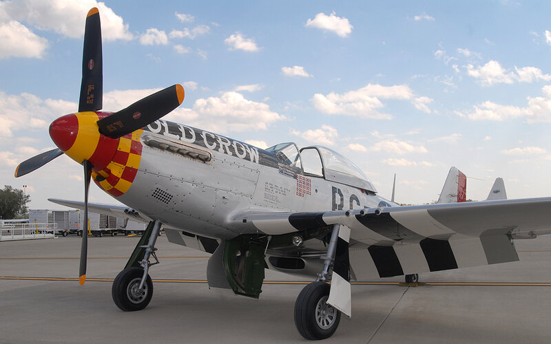 P-51 Mustang with Old Crow nose art