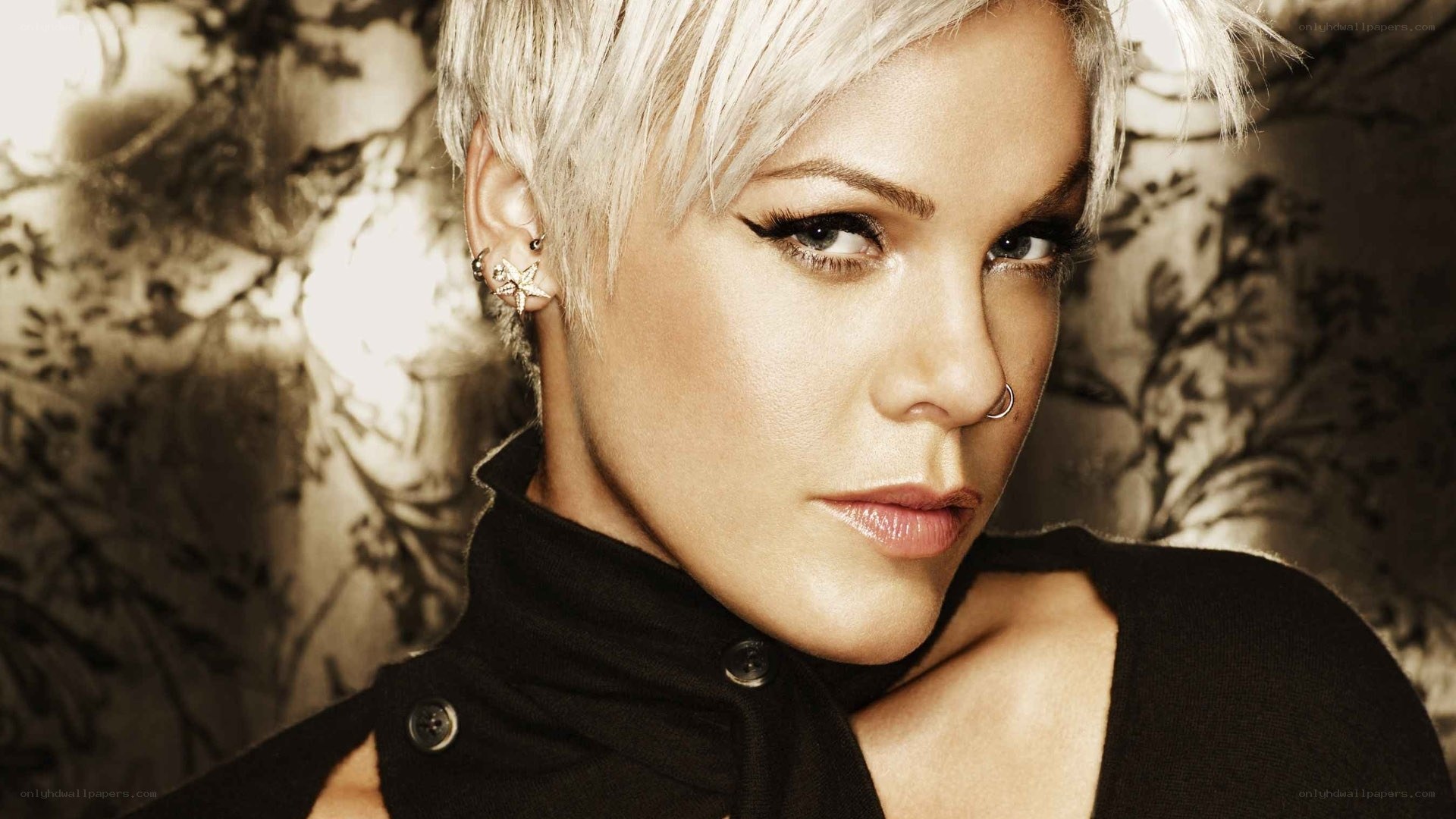 P!nk portrait with short hair