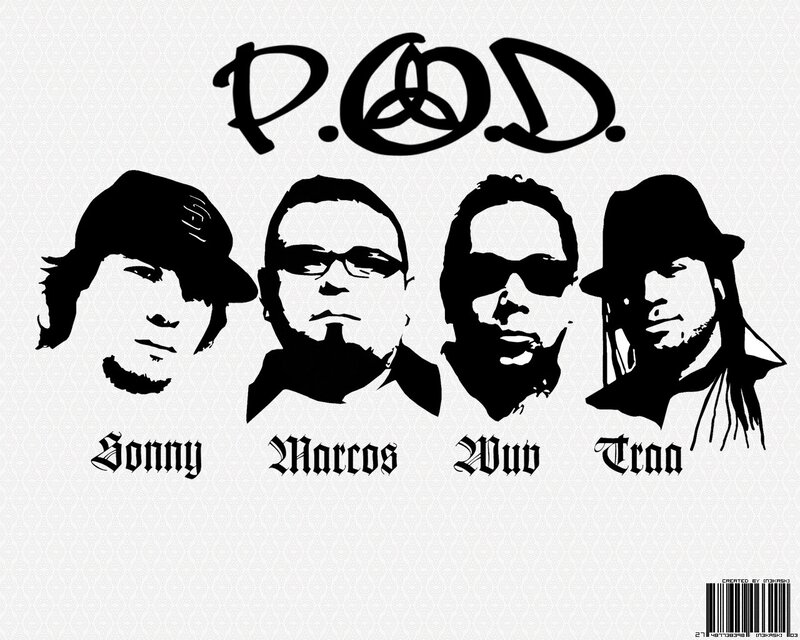 P.O.D. band members portrait