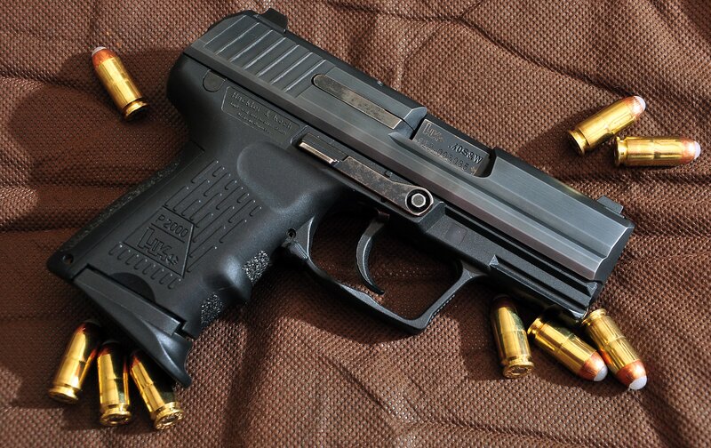 P2000 pistol with ammunition