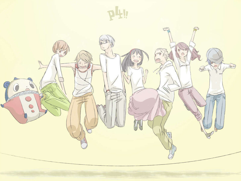 P4!! characters jumping