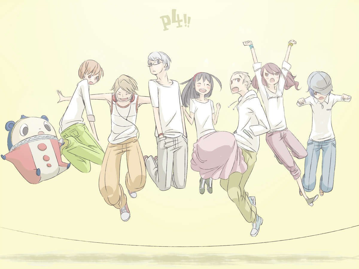 P4!! characters jumping
