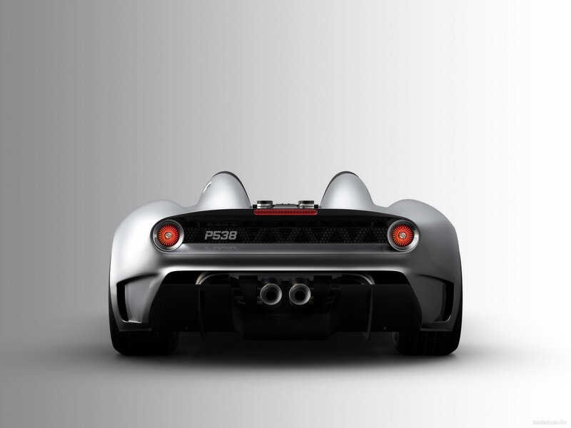P538 sports car rear view