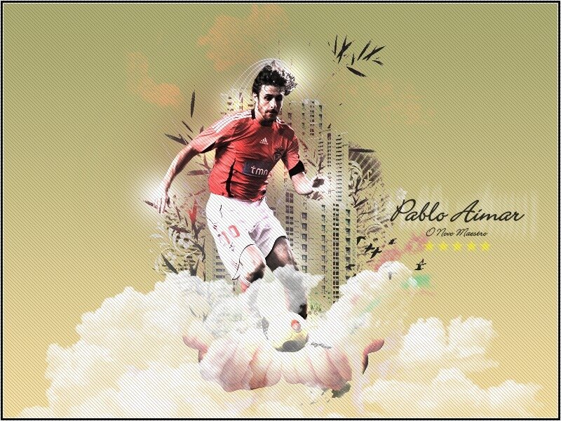 Pablo Aimar soccer player art