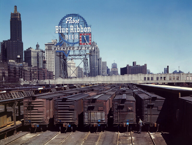 Pabst Blue Ribbon sign in Chicago