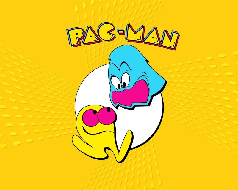 Pac-Man and a Ghost — Yellow