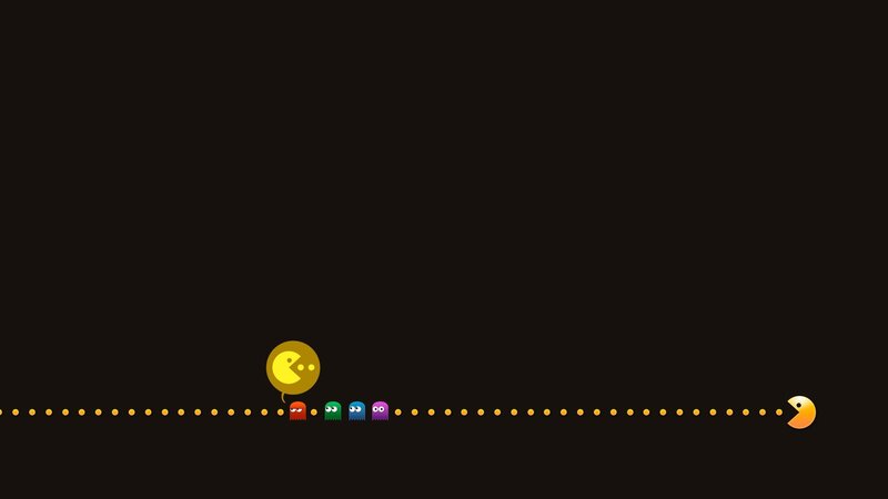 Pac-Man and ghosts