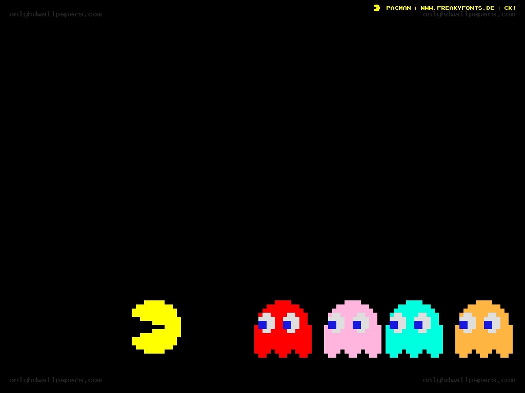 Pac-Man and ghosts