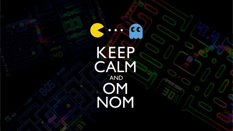 Pac-Man and Ghosts — Black, Nostalgic