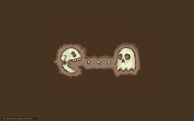 Pac-Man and ghosts in cave