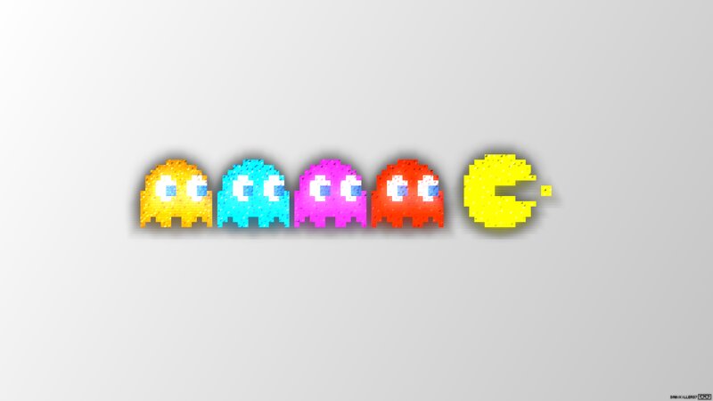 Pac-Man and Ghosts — Yellow, Nostalgic