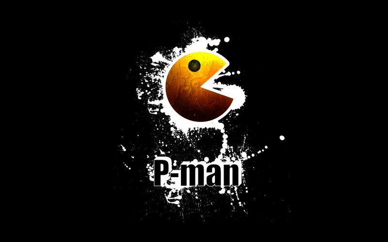 Pac-Man Character — Black