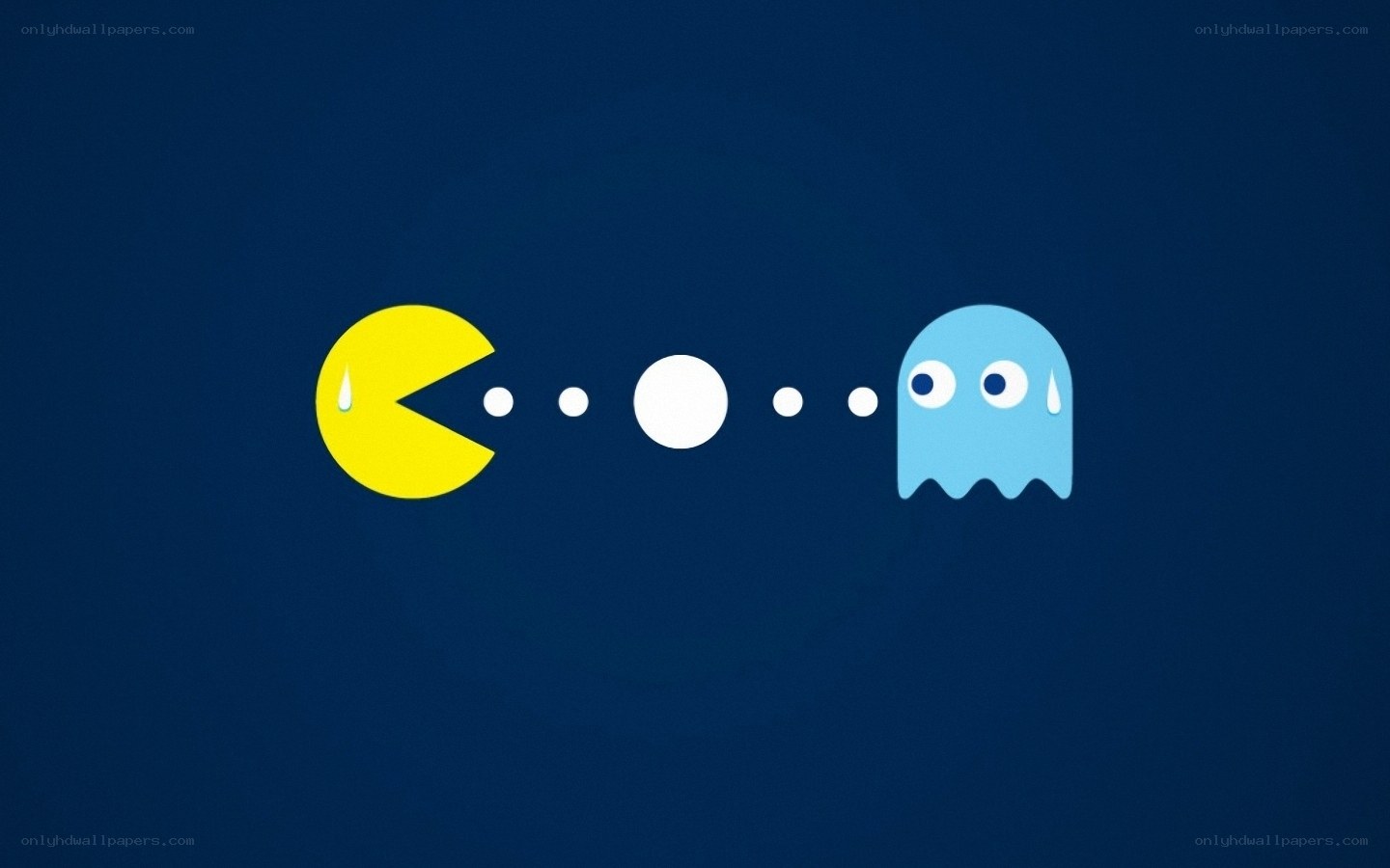 Pac-Man chasing ghost