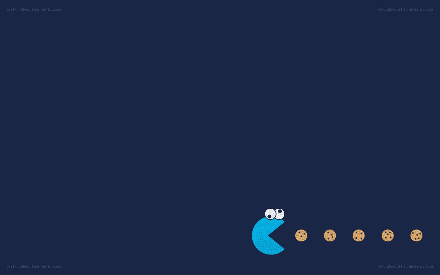 Pac-Man eating cookies