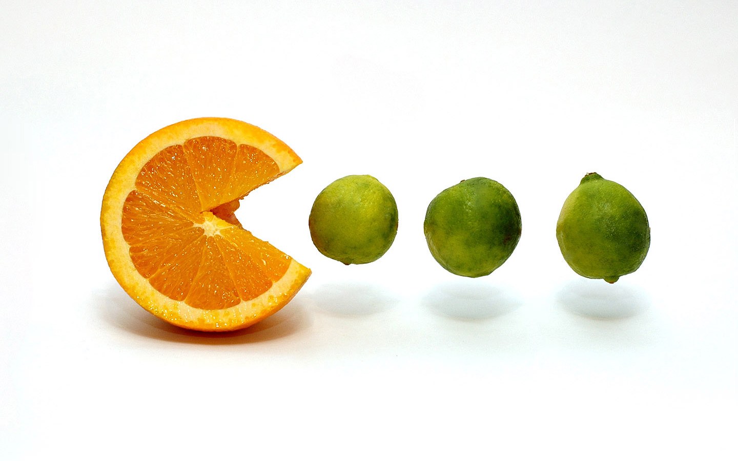 Pac-Man fruit art