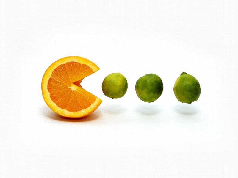 Pac-Man fruit game