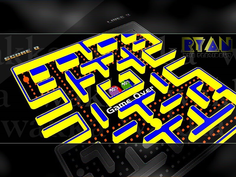 Pac-Man game over screen