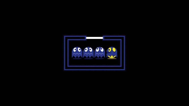 Pac-Man Ghosts — Black