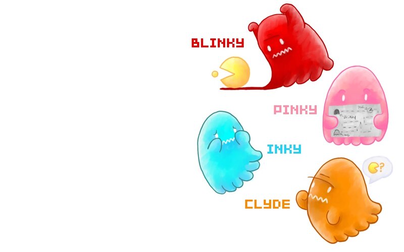Pac-Man ghosts characters