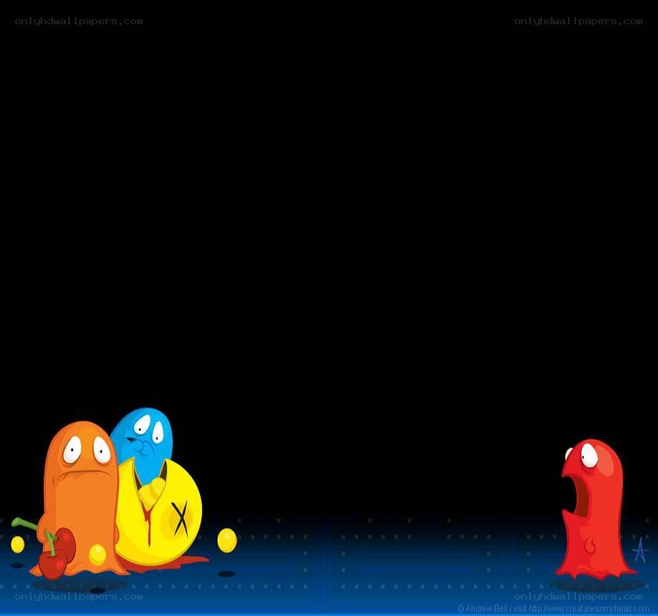 Pac-Man ghosts in a maze