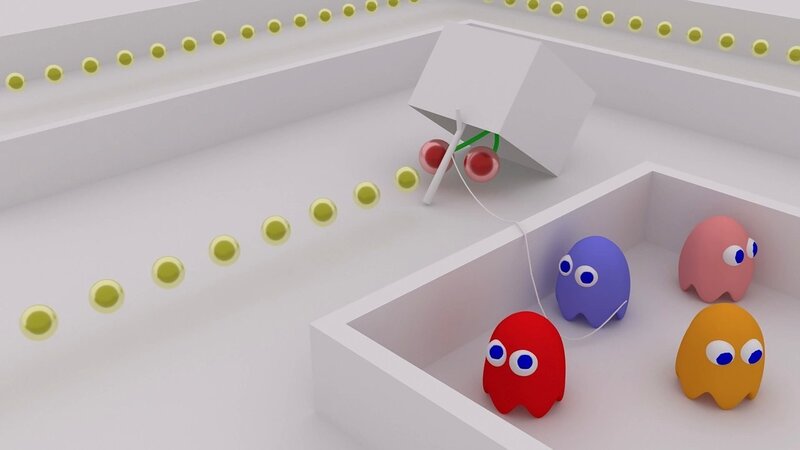 Pac-Man ghosts in maze