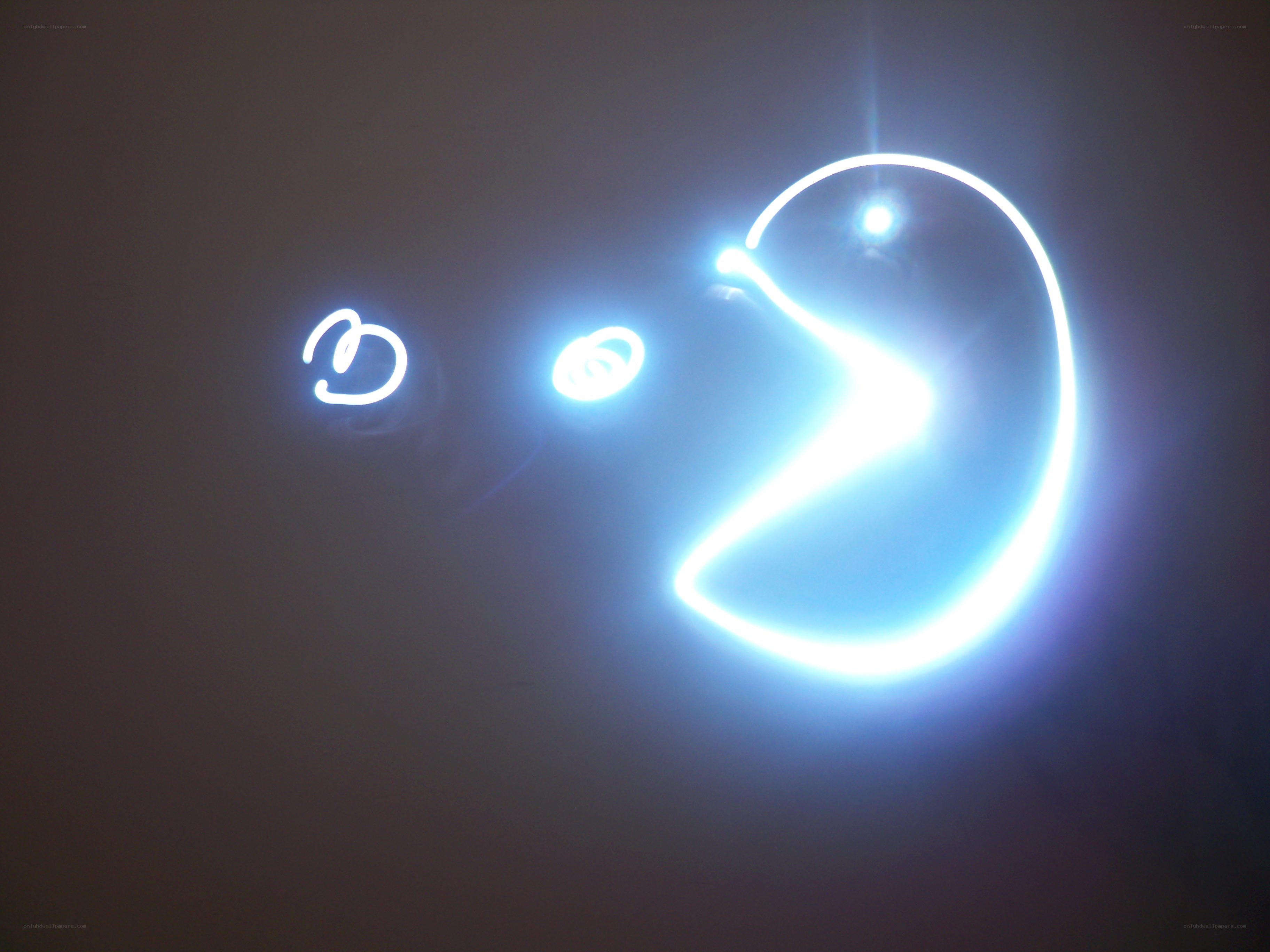 Pac-Man light painting
