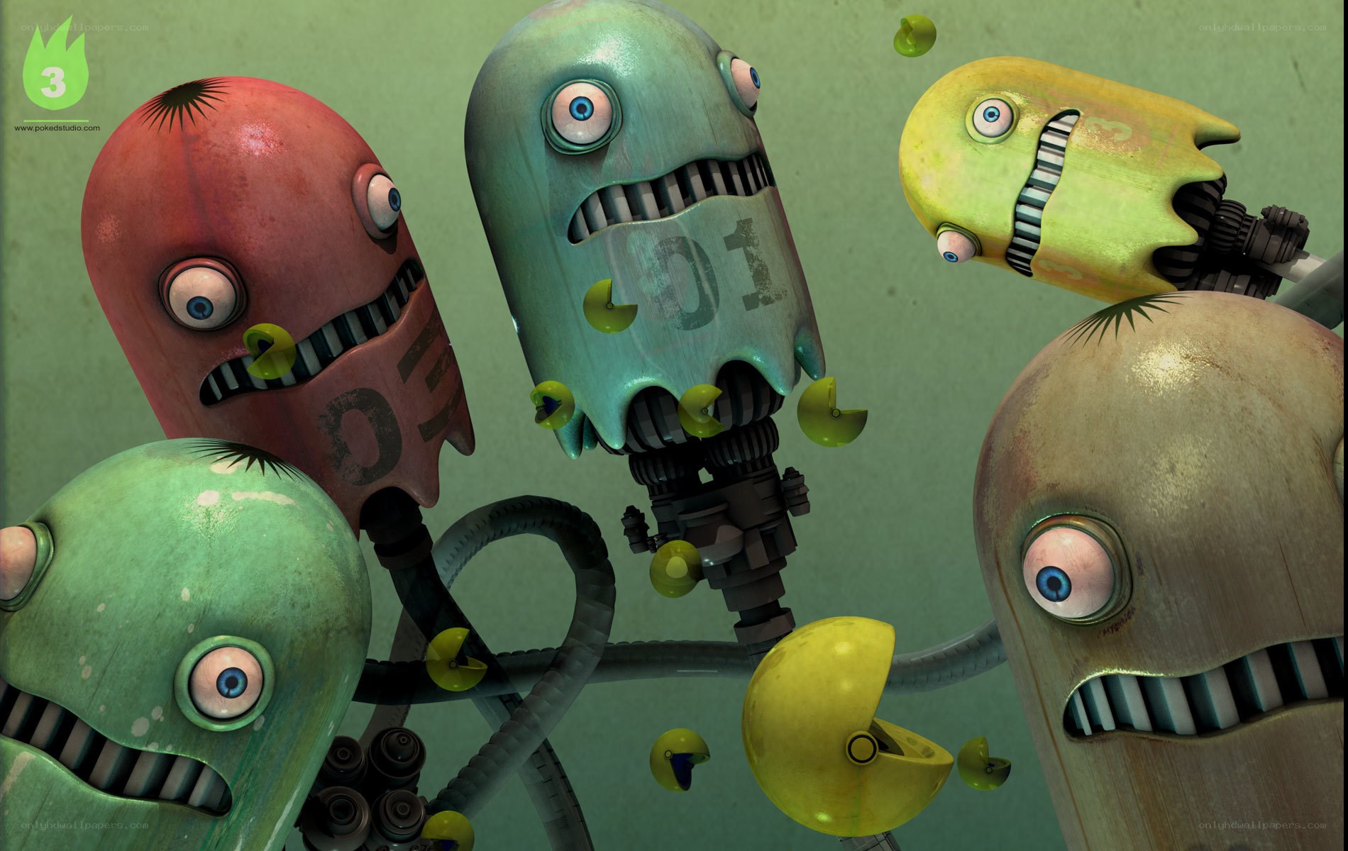 Pac-Man monsters in chaos