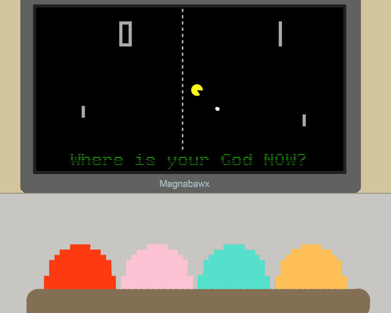 Pac-Man Pong hybrid