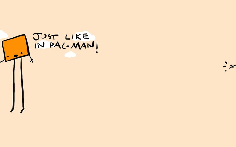 Pac-Man reference cartoon