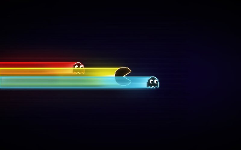 Pac-Man retro game art