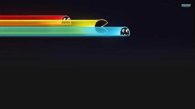 Pac-Man retro game scene