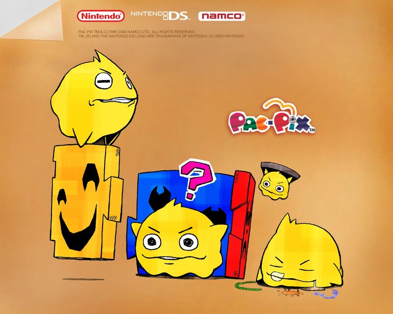 Pac-Pix characters in boxes