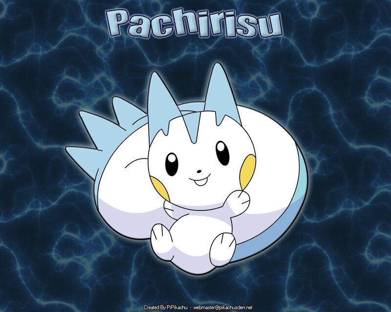 Pachirisu Character — Blue