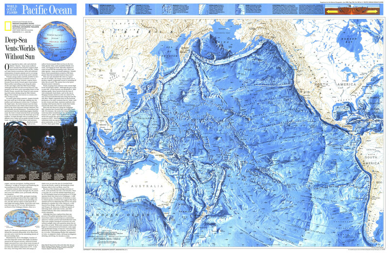 Pacific Ocean floor map