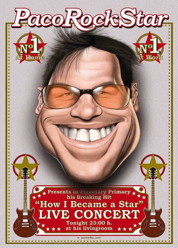 Paco Rock Star concert poster