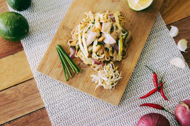 Pad Thai with fresh ingredients