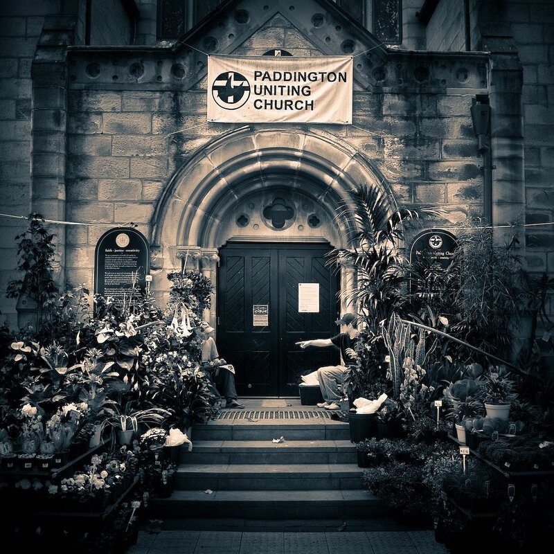 Paddington Uniting Church entrance