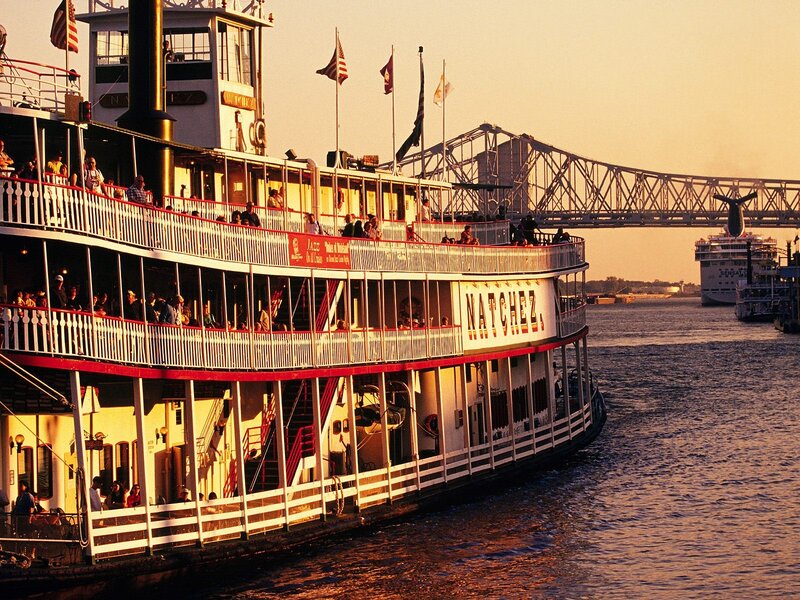 Paddlewheel Riverboat — Orange