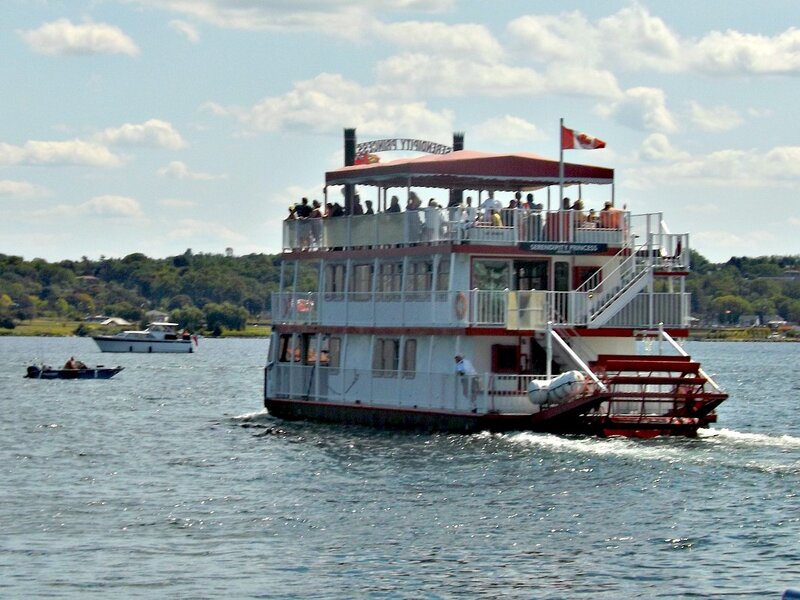 Paddlewheel Riverboat — White