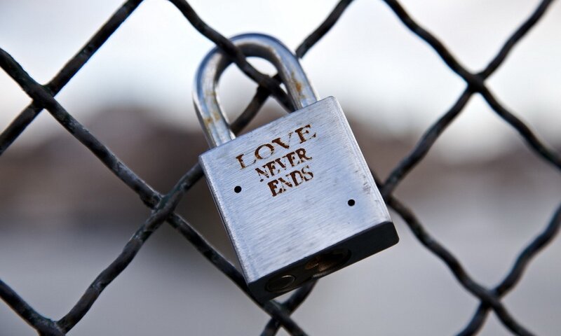 Padlock on Chain-link Fence